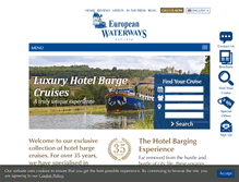 Tablet Screenshot of europeanwaterways.com